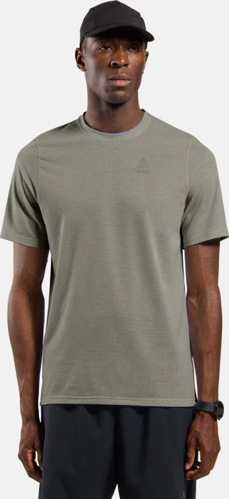 Odlo Active 365 Linencool Laufshirt kurzarm agate gray melange (Herren)