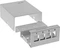 InLine RJ-45 Patchfeld-Dose Aufputz, 4x Keystone RJ-45, grau Vorschaubild