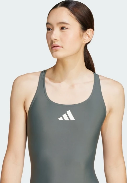 adidas 3 Bar Logo Badeanzug legend ivy/white (Damen)