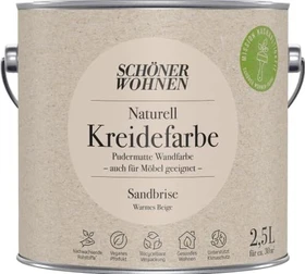 Schöner Wohnen Naturell Kreidefarbe innen sandbrise warmes beige, 2.5l