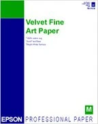 Epson S041637 Fine Art Velvet Inkjetpapier weiß, A3, 260g/m², 20 Blatt