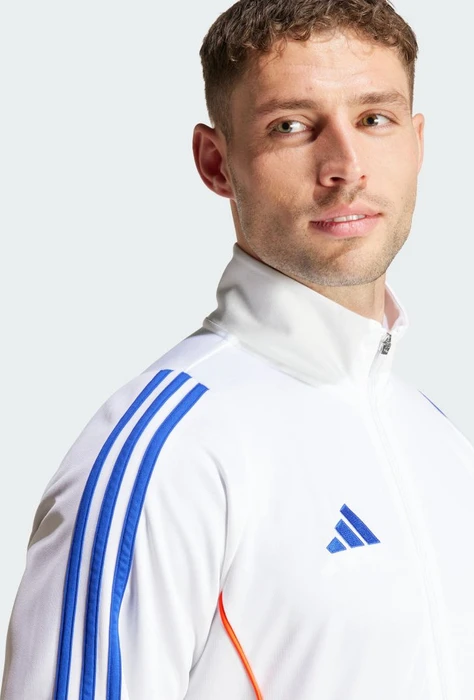 adidas Tiro 24 Trainingsjacke white/app solar red/lucid blue (Herren)