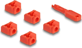 DeLOCK RJ-45 Buchse Portblocker, inkl. Werkzeug, 10er-Pack