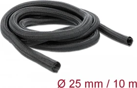 DeLOCK Geflechtschlauch selbstschließend, 25mm, 10m, schwarz
