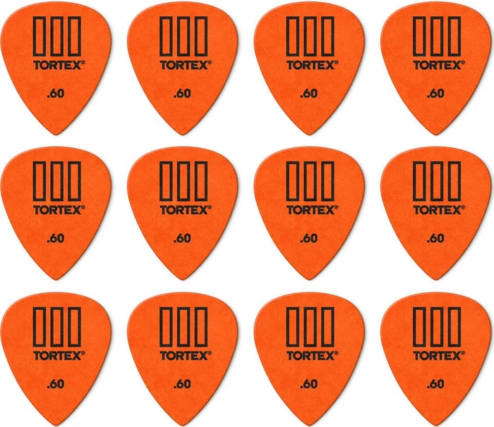 Dunlop Tortex TIII Pick, .60mm, 12-Pack