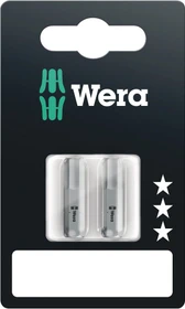 Wera 840/1 Z Innensechskant Bit 1/4", 6x25mm, 2 Stück