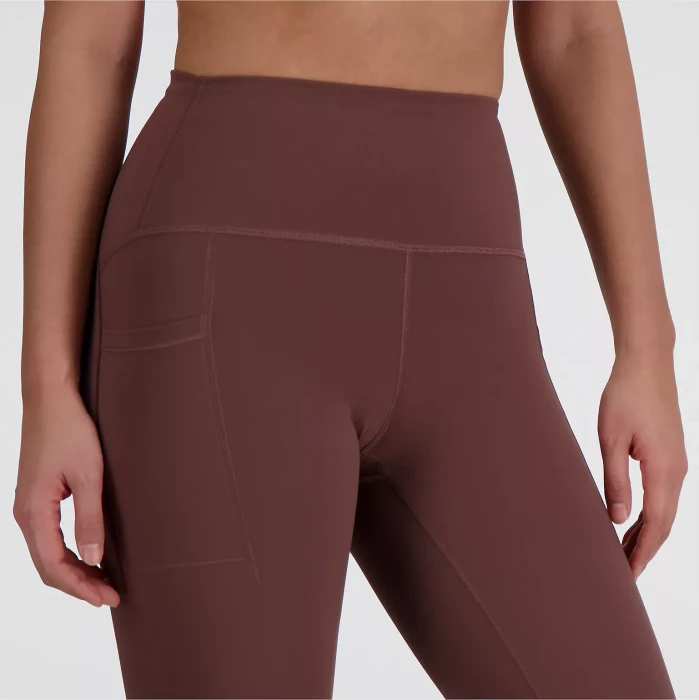 New Balance Sleek Pocket High Rise 27" Legging Hose lang licorice (Damen)