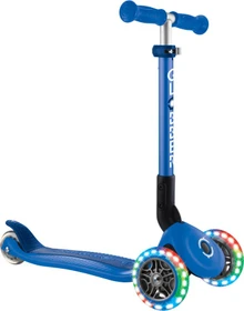 Globber Foldable Lights Kickboard navy blue