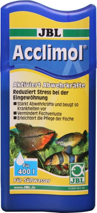 JBL Acclimol Wasseraufbereiter für Süßwasser-Aquarien zur Eingewöhnung von Fischen und Wirbellosen