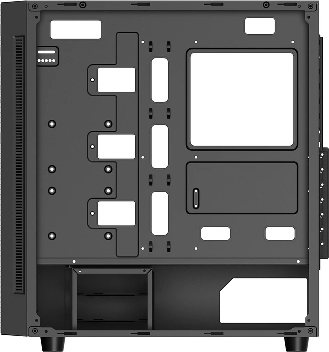 DeepCool Matrexx 55 Mesh, schwarz, Glasfenster