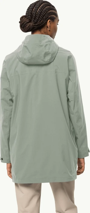 Jack Wolfskin Mainkai Long Funktionsjacke mint leaf (Damen)