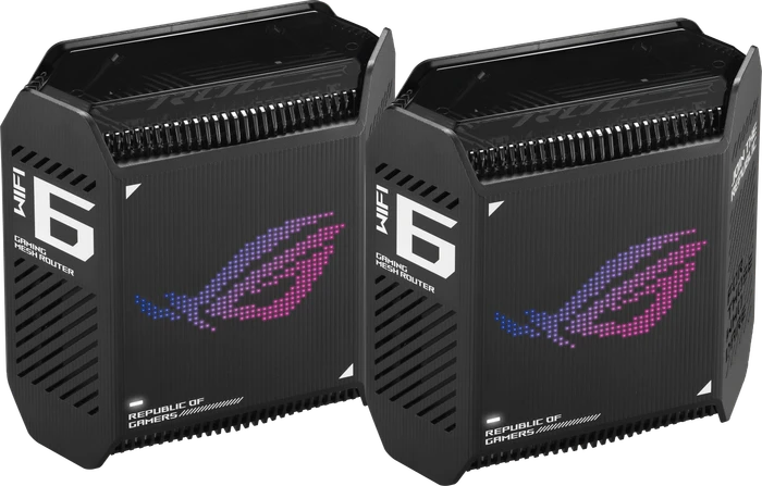 ASUS ROG Rapture GT6, AX10000, schwarz, Router und Repeater Set, 2er-Bundle