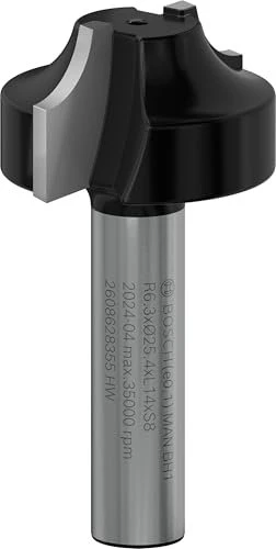 Bosch Professional HM E Profilfräser, (R1)6.3x(D)25.4x14x46mm, 1 Stück