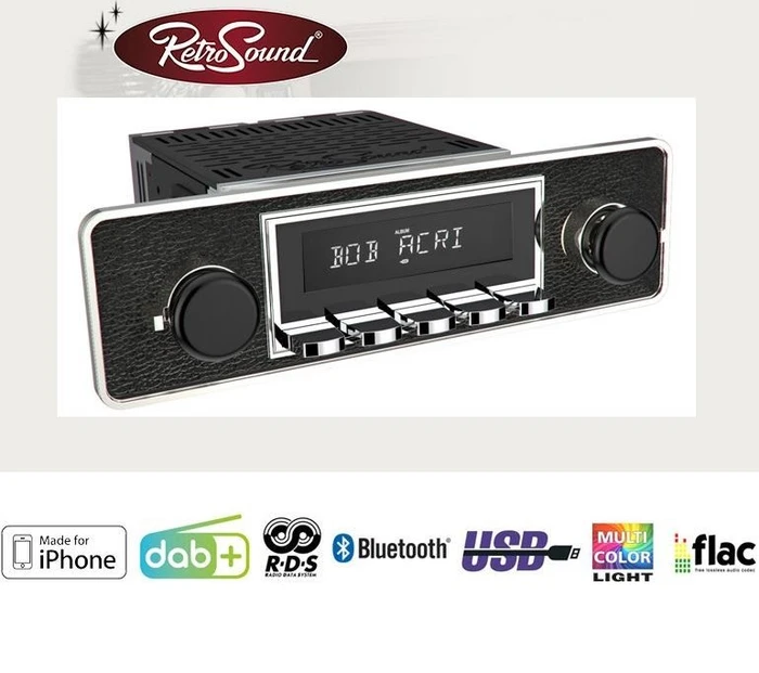 RetroSound Motor-6 DAB+ Komplett-Set Trim mit Zubehör