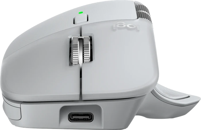 Logitech MX Master 4 Pale Grey, hellgrau, Logi Bolt, USB/Bluetooth