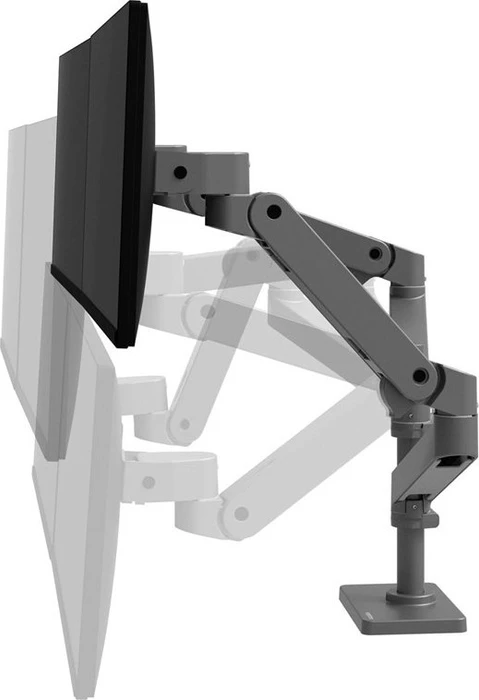Ergotron LX Pro Dual Monitor Arm, hohe Säule grau