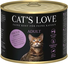 Cat's Love Mix Fisch und Huhn mit Lachsöl, 1.20kg (6x 200g)