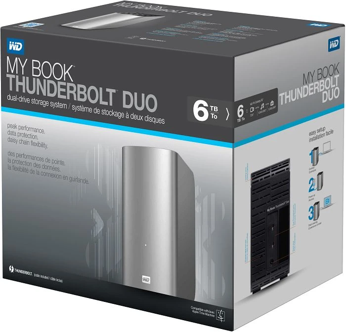 Western Digital WD My Book Thunderbolt Duo 6TB, 2x Thunderbolt