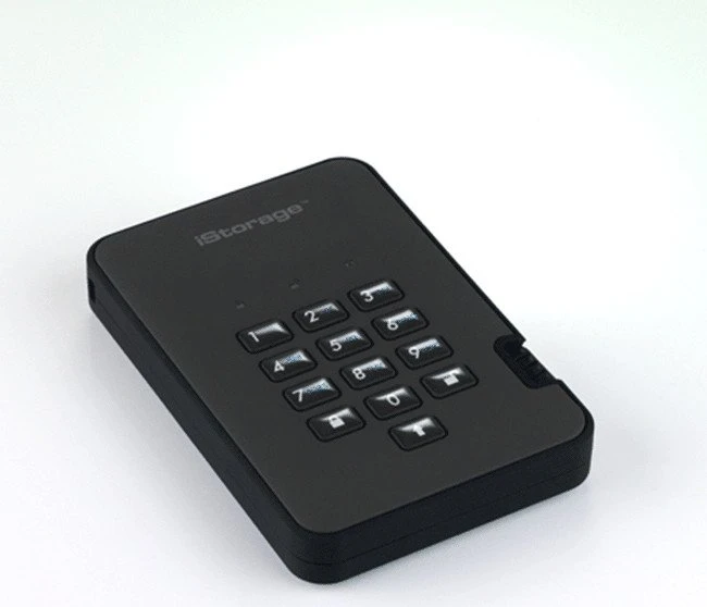 iStorage diskAshur2 256bit, schwarz, 2TB, USB-A 3.0