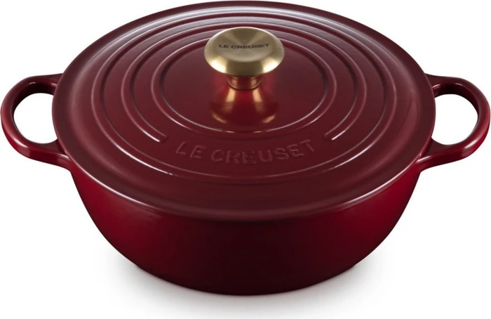 Le Creuset La Marmite Bräter aus Gusseisen rund 26cm 4.1l garnet