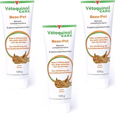 vetoquinol Bezo-Pet Gel, Anti-Hairball Malzpaste, 120g