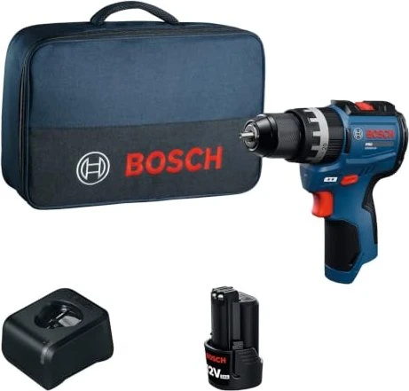 Bosch Professional PRO GSB12V-31 Akku-Schlagbohrschrauber inkl. Tasche + Akku 2.0Ah + Zubehör