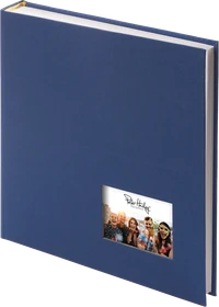 Peter Hadley Buch Fotoalbum Live 25x25/60 weiße Seiten dunkelblau