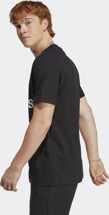 adidas Essentials Single Jersey Big Logo T-Shirt kurzarm schwarz/weiß (Herren)
