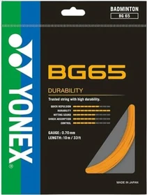 Yonex BG65 Badmintonsaite orange 10m