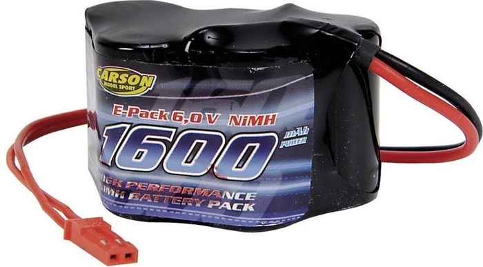 Carson 6V/1600mAh NiMH Empfängerakku Hump BEC
