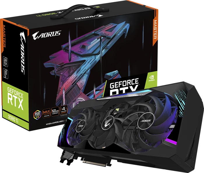 GIGABYTE AORUS GeForce RTX 3080 Ti Master 12G, 12GB GDDR6X, 3x HDMI, 3x DP