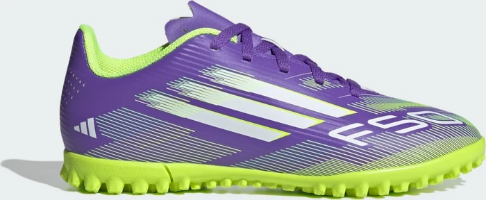 adidas F50 Club AG purple rush/cloud white/lucid lemon (Junior)
