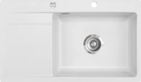 systemceram Stema 86 SL F Einbau Becken rechts mit Ablauffernbedienung satin