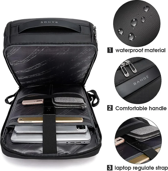 BanGe Business Smart 15.6" Notebook-Rucksack, schwarz