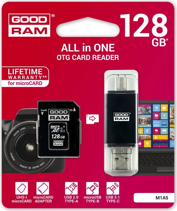 goodram M1A5 R60 128GB Kit, UHS-I, Class 10