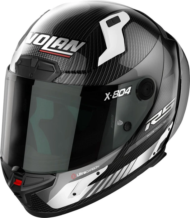 Nolan X-804 RS Ultra Carbon Hot Lap schwarz/grau/weiß