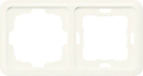 Siemens DELTA profil Rahmen 151x80mm 2-Fach mit 1 Ausschnitt, silber