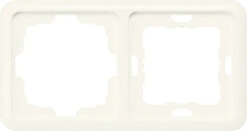 Siemens DELTA profil Rahmen 151x80mm 2-Fach mit 1 Ausschnitt, silber