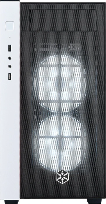 SilverStone Redline Series RL08, weiß/schwarz, Glasfenster