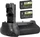 ayex Batteriegriff kompatibel mit Canon EOS 70D, 80D und 90D inkl. 2x ayex LP-E6 Akku (ähnlich wie BG-E14) (5709)