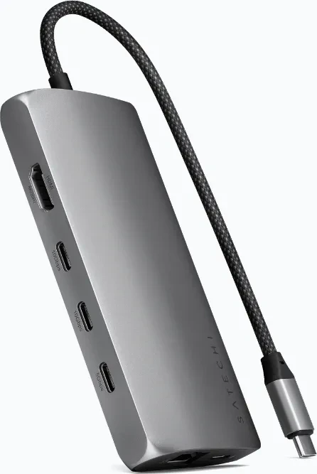 Satechi 8-in-1 Multiport Adapter, Space Grey, USB4 [Stecker]