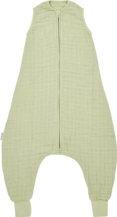 Meyco Pre-Washed Musselin Schlafsack Jumper Gr.104, 0.5TOG, 36+M soft olive