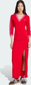 adidas Adicolor Classics 3-Streifen Maxi Kleid better scarlet/semi lucid fuchsia (Damen)