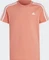 adidas Essentials 3-Streifen Cotton T-Shirt kurzarm semi coral fusion/white (Junior) Vorschaubild