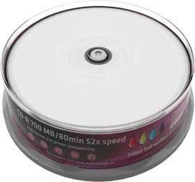 MediaRange CD-R 80min/700MB, 52x, 25er Spindel, printable