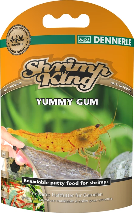 Dennerle Shrimp King Yummy Gum knetbares Haftfutter für Garnelen, 55g