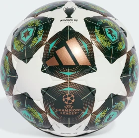 adidas UCL 2024/2025 Knockout Stages Pro Sala Fußball white/shadow green/solar slime