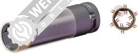KS Tools SlimPOWER Außensechskant Steckschlüssel 1/2", 21x86mm
