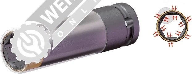 KS Tools SlimPOWER Außensechskant Steckschlüssel 1/2", 21x86mm