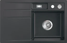 systemceram Bela 78 F Einbau Becken rechts mit Ablauffernbedienung schiefer